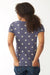Alternative 1940 Womens Ideal Short Sleeve Crewneck T-Shirt Stars Model Back