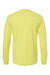 Bella + Canvas BC3501/3501 Mens Jersey Long Sleeve Crewneck T-Shirt Strobe Green Flat Back