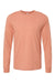 Bella + Canvas BC3501/3501 Mens Jersey Long Sleeve Crewneck T-Shirt Terracotta Flat Front
