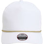 Imperial Hats Mens The Wrightson Moisture Wicking Snapback Hat - White/Metallic Gold