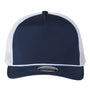 Imperial Hats Mens The Rabble Rouser Moisture Wicking Snapback Hat - Navy Blue/White