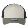 Imperial Hats Mens North Country Snapback Trucker Hat - Stone/Moss Green/Charcoal Grey