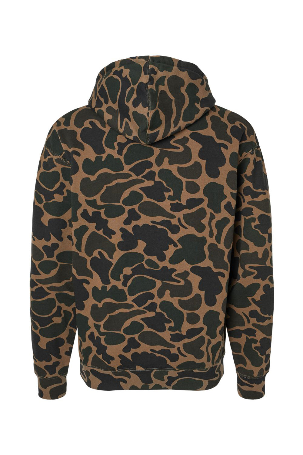 Independent Trading Co. IND4000 Mens Hooded Sweatshirt Hoodie Duck Camo Flat Back