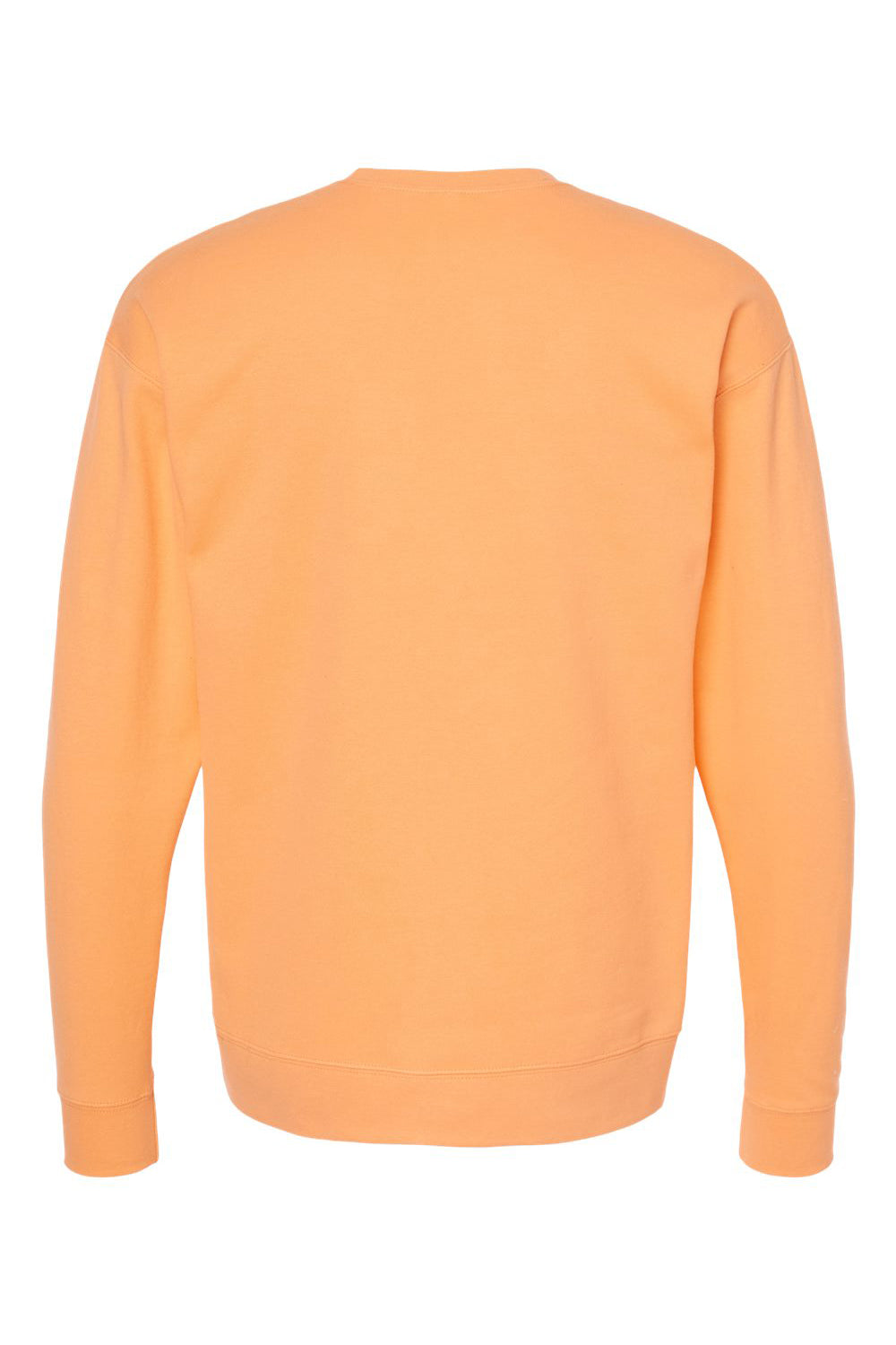 Tultex 340 Mens Fleece Crewneck Sweatshirt Cantaloupe Orange Flat Back