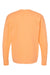 Tultex 340 Mens Fleece Crewneck Sweatshirt Cantaloupe Orange Flat Back