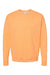 Tultex 340 Mens Fleece Crewneck Sweatshirt Cantaloupe Orange Flat Front