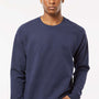 Tultex Mens Fleece Crewneck Sweatshirt - Navy Blue