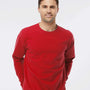 Tultex Mens Fleece Crewneck Sweatshirt - Red - NEW