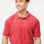Tultex Mens Sport Short Sleeve Polo Shirt - Heather Red - Closeout