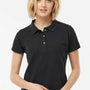 Tultex Womens Sport Short Sleeve Polo Shirt - Black