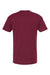 Tultex 502 Mens Premium Short Sleeve Crewneck T-Shirt Burgundy Flat Back