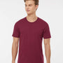 Tultex Mens Premium Short Sleeve Crewneck T-Shirt - Burgundy - NEW