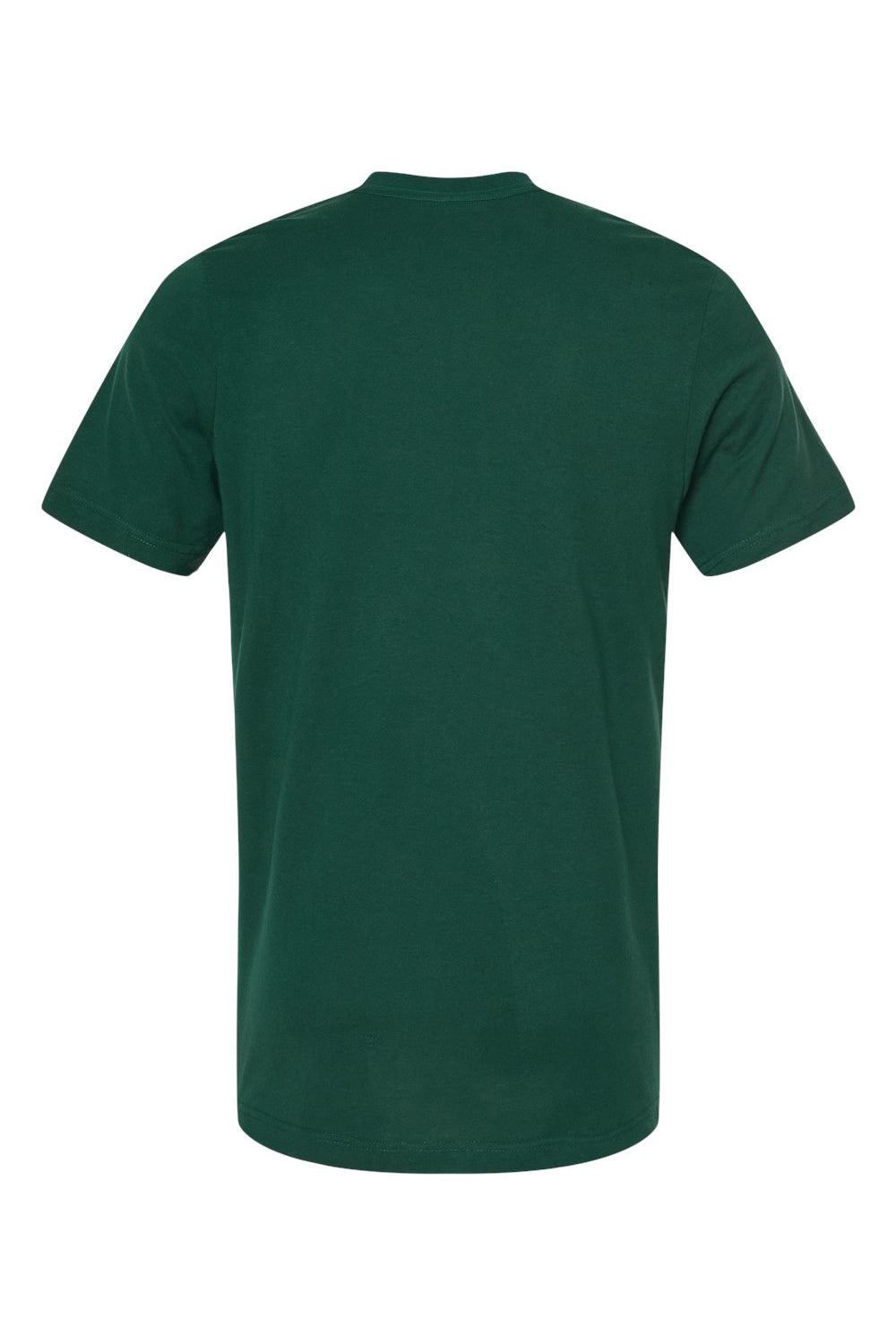 Tultex 502 Mens Premium Short Sleeve Crewneck T-Shirt Forest Green Flat Back