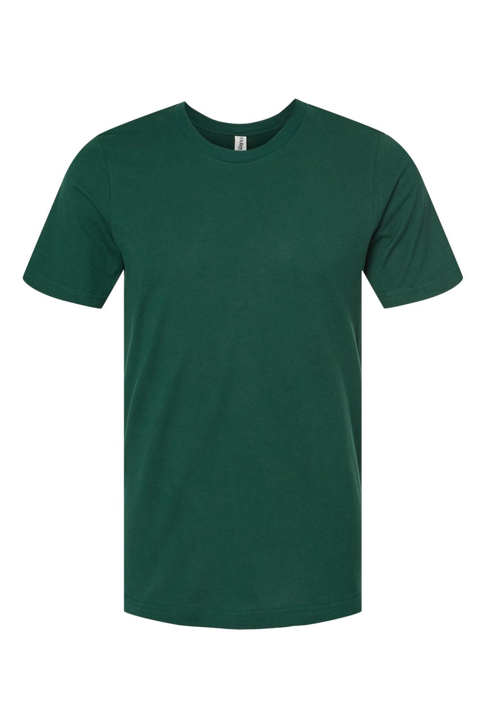 Tultex 502 Mens Premium Short Sleeve Crewneck T-Shirt Forest Green Flat Front