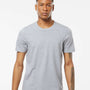 Tultex Mens Premium Short Sleeve Crewneck T-Shirt - Heather Grey - NEW