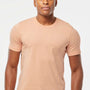 Tultex Mens Premium Short Sleeve Crewneck T-Shirt - Peach - Closeout