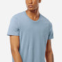 Tultex Mens Premium Short Sleeve Crewneck T-Shirt - Slate Blue - Closeout
