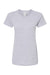 Tultex 516 Womens Premium Short Sleeve Crewneck T-Shirt Heather Grey Flat Front