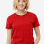 Tultex Womens Premium Short Sleeve Crewneck T-Shirt - Red - Closeout
