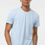Tultex Mens Fine Jersey Short Sleeve Crewneck T-Shirt - Baby Blue