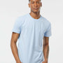 Tultex Mens Fine Jersey Short Sleeve Crewneck T-Shirt - Baby Blue - NEW