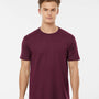 Tultex Mens Fine Jersey Short Sleeve Crewneck T-Shirt - Burgundy - NEW