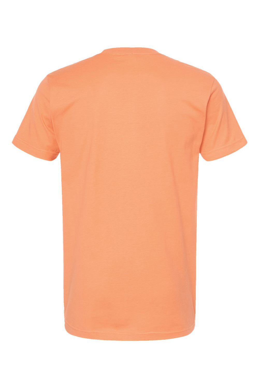 Tultex 202 Mens Fine Jersey Short Sleeve Crewneck T-Shirt Cantaloupe Orange Flat Back