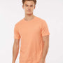 Tultex Mens Fine Jersey Short Sleeve Crewneck T-Shirt - Cantaloupe Orange - NEW
