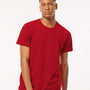 Tultex Mens Fine Jersey Short Sleeve Crewneck T-Shirt - Cardinal Red - NEW