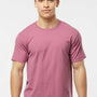 Tultex Mens Fine Jersey Short Sleeve Crewneck T-Shirt - Cassis Pink