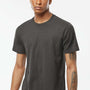 Tultex Mens Fine Jersey Short Sleeve Crewneck T-Shirt - Charcoal Grey