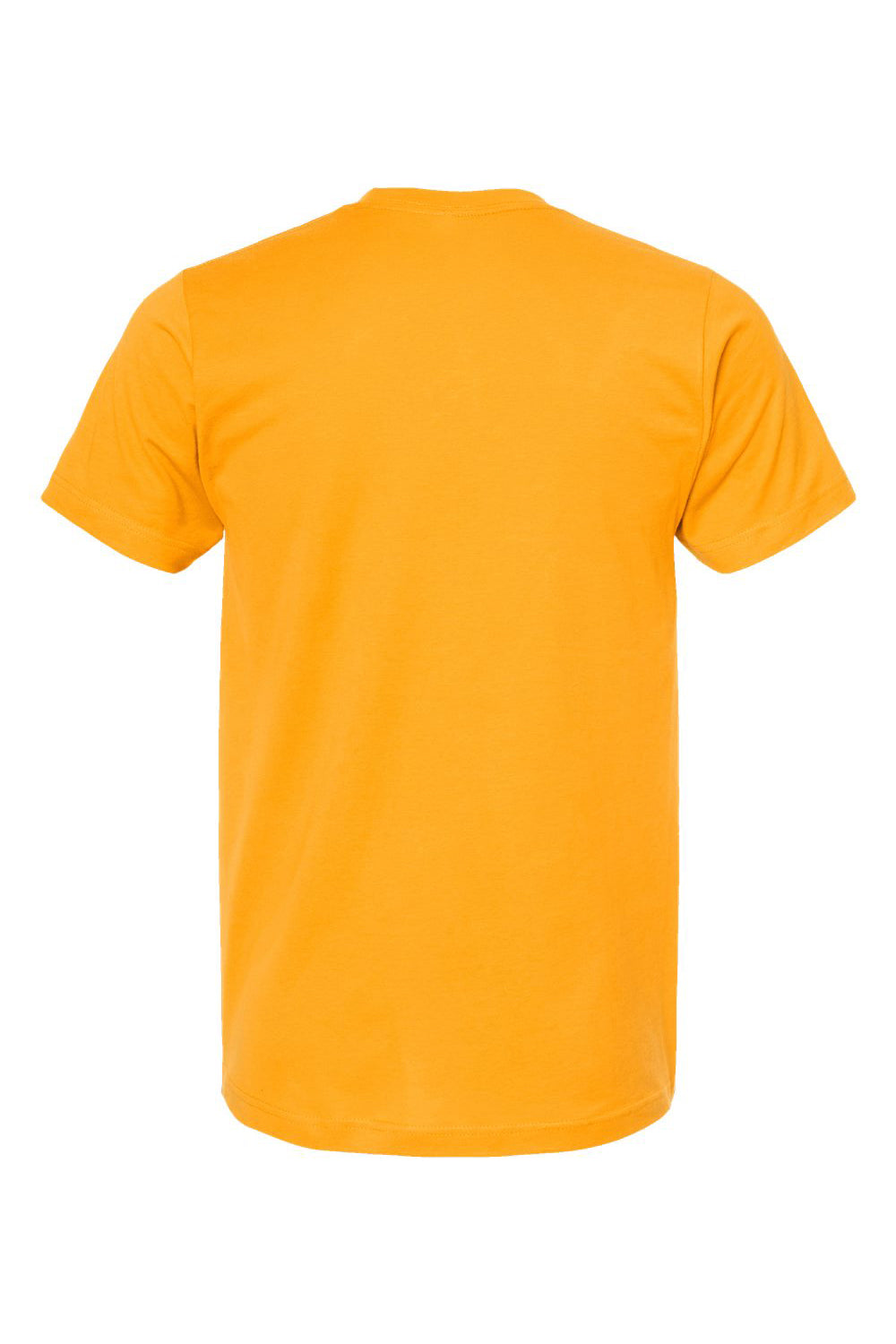 Tultex 202 Mens Fine Jersey Short Sleeve Crewneck T-Shirt Gold Flat Back