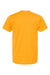 Tultex 202 Mens Fine Jersey Short Sleeve Crewneck T-Shirt Gold Flat Back