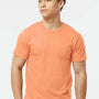 Tultex Mens Fine Jersey Short Sleeve Crewneck T-Shirt - Heather Cantaloupe Orange