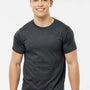 Tultex Mens Fine Jersey Short Sleeve Crewneck T-Shirt - Heather Graphite Grey