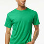 Tultex Mens Fine Jersey Short Sleeve Crewneck T-Shirt - Heather Kelly Green