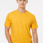 Tultex Mens Fine Jersey Short Sleeve Crewneck T-Shirt - Heather Mellow Yellow