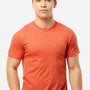 Tultex Mens Fine Jersey Short Sleeve Crewneck T-Shirt - Heather Orange
