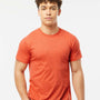 Tultex Mens Fine Jersey Short Sleeve Crewneck T-Shirt - Heather Orange - NEW