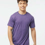Tultex Mens Fine Jersey Short Sleeve Crewneck T-Shirt - Heather Purple - NEW