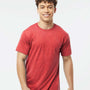 Tultex Mens Fine Jersey Short Sleeve Crewneck T-Shirt - Heather Red - NEW