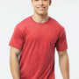 Tultex Mens Fine Jersey Short Sleeve Crewneck T-Shirt - Heather Red