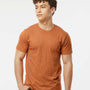 Tultex Mens Fine Jersey Short Sleeve Crewneck T-Shirt - Heather Rust Orange - NEW