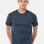 Tultex Mens Fine Jersey Short Sleeve Crewneck T-Shirt - Indigo Blue