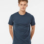 Tultex Mens Fine Jersey Short Sleeve Crewneck T-Shirt - Indigo Blue - NEW