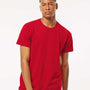 Tultex Mens Fine Jersey Short Sleeve Crewneck T-Shirt - Red - NEW