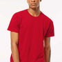 Tultex Mens Fine Jersey Short Sleeve Crewneck T-Shirt - Red