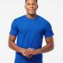 Tultex Mens Fine Jersey Short Sleeve Crewneck T-Shirt - Royal Blue - NEW