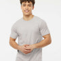 Tultex Mens Fine Jersey Short Sleeve Crewneck T-Shirt - Silver Grey - NEW