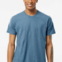 Tultex Mens Fine Jersey Short Sleeve Crewneck T-Shirt - Slate Blue